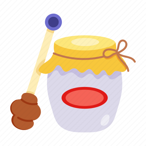 Honey jar, honey, preserved food, honey container, honey pot icon - Download on Iconfinder