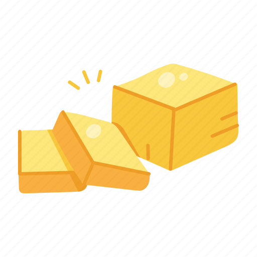 Cheese slices, cheese, cheddar cheese, dairy food, dairy product icon - Download on Iconfinder