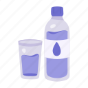 water bottle, water, aqua bottle, drink, beverage