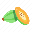carica papaya, fruit, papaya, healthy food, organic food