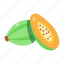 carica papaya, fruit, papaya, healthy food, organic food 