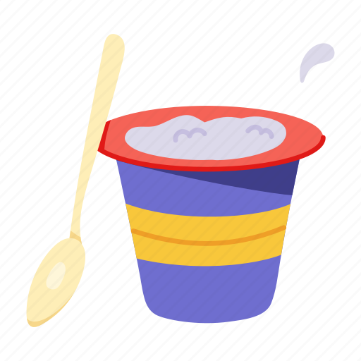 Curd, yogurt, dairy product, dairy food, healthy diet icon - Download on Iconfinder