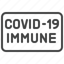 covid, immune, corona, virus, stamp, antibody