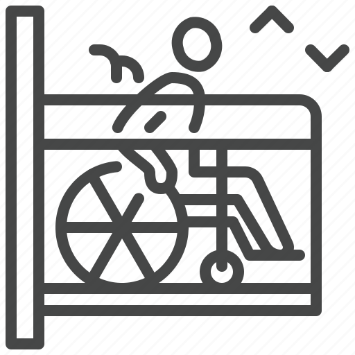 Lift, elevator, for, disabled, people, carriage icon - Download on Iconfinder
