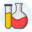 lab, equipment, lab equipment, microscope, conical, flask, test tube 