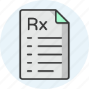 rx, medication, medicine, prescription, pharmacy, recipe