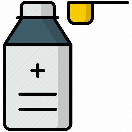 Sirup, liquid, medicine, healthcare, bottle icon - Download on Iconfinder