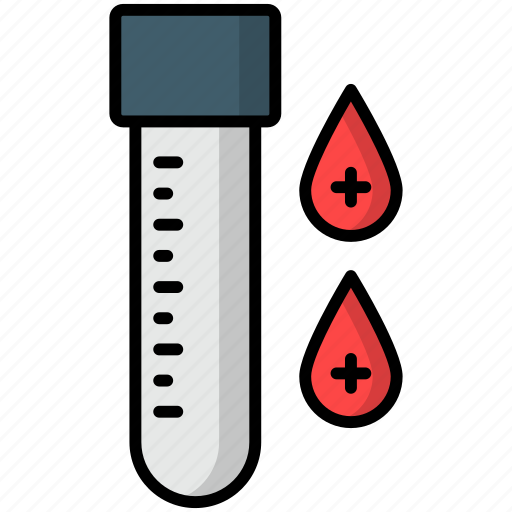 Blood, test, blood test, laboratory tool, examine, test tube, medical test icon - Download on Iconfinder