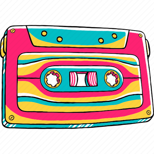 Vibe, cassette, retro, classic, vintage, tape, music icon - Download on Iconfinder