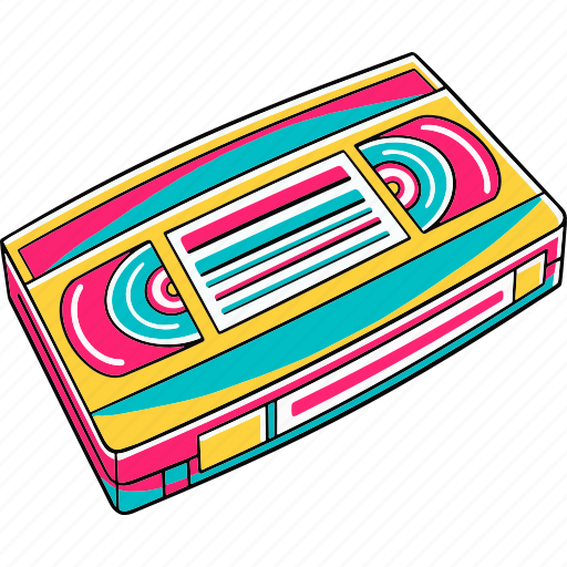Vibe, video, cassette, tape, movie, music, audio icon - Download on Iconfinder