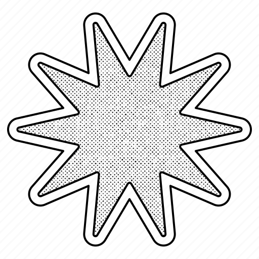 Retro, star, burst, price, tag, illustration, element sticker - Download on Iconfinder