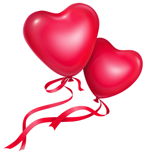 Balloons, fairy, flowers, hearts, love, smiles icon - Free download