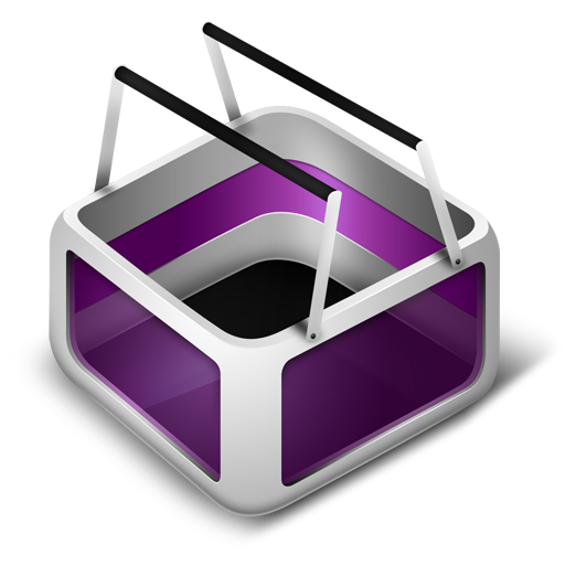 Basket, cart, ecommerce, purple, shopping icon - Free download