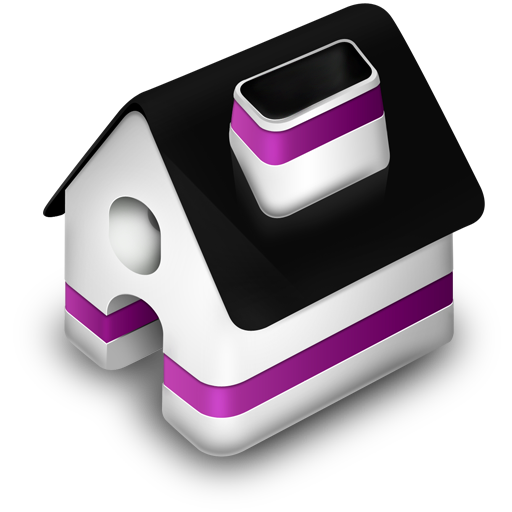 Home, purple icon - Free download on Iconfinder