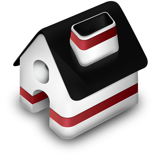 Home, red icon - Free download on Iconfinder