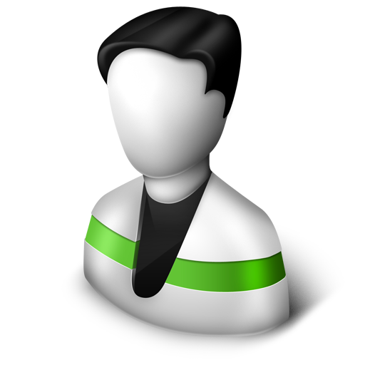 User, green icon - Free download on Iconfinder