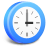 clock, blue clock