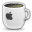 apple, coffee, mug, work