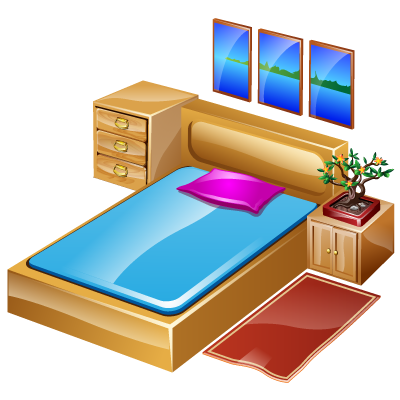 Bed, bedroom, furniture, hotelroom, sleep icon - Free download