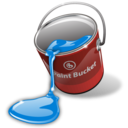 bucket, fill, paint