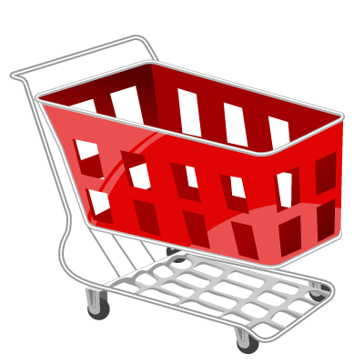 Basket, cart, red, shopping icon - Free download