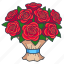 bouquet, floral, flowers, gift, present, roses, rose 