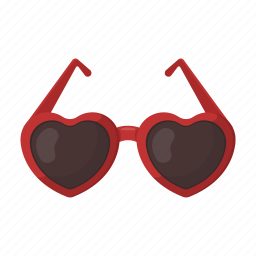 Accessory, attributes, entertainment, fun, glasses, heart, party icon - Download on Iconfinder