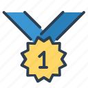 award, medal, number one, ribbon, winner