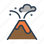danger, eruption, lava, outburst, volcano 