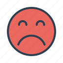 face, sad, unhappy, emoji
