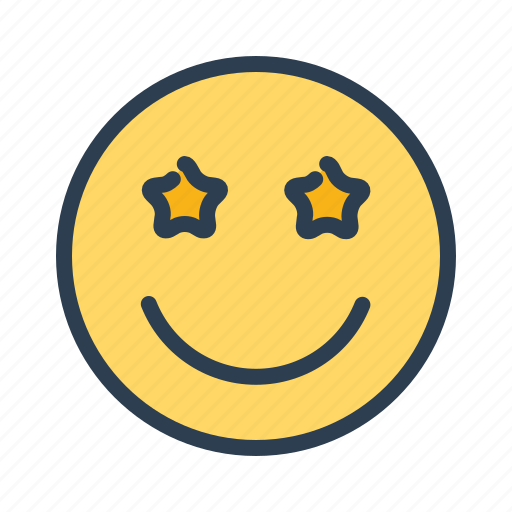 Emotion, happy, smiley, star icon - Download on Iconfinder