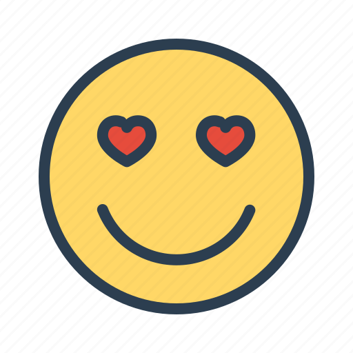 Emotion, heart, in love, smiley icon - Download on Iconfinder