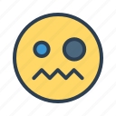 confused, face, weird, emoji