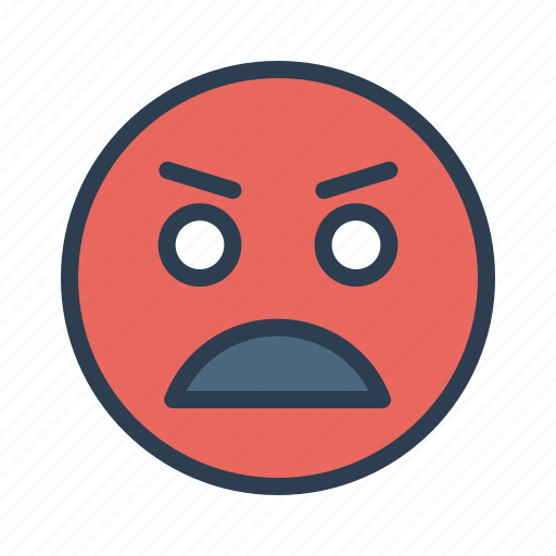 Angry, smiley, unhappy, emoji icon - Download on Iconfinder