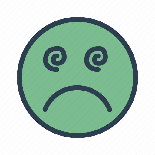 Confused, face, hypnotised, emoji icon - Download on Iconfinder