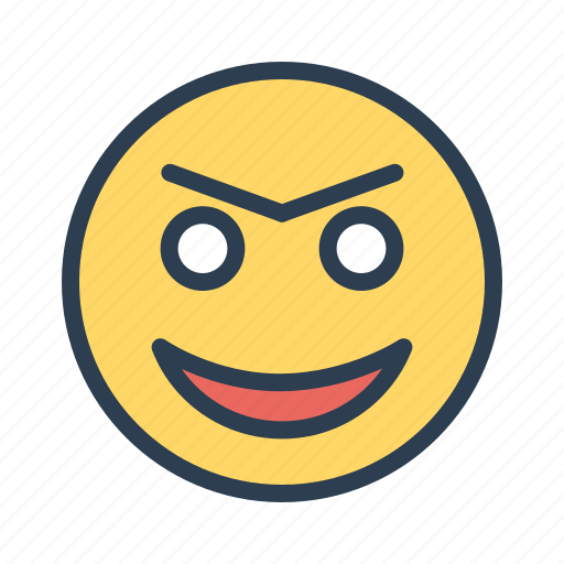 Emotion, evil, laugh, smiley icon - Download on Iconfinder