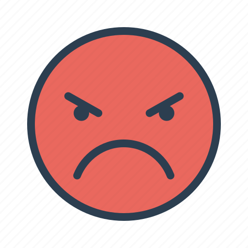 Angry, evil, face, emoji icon - Download on Iconfinder