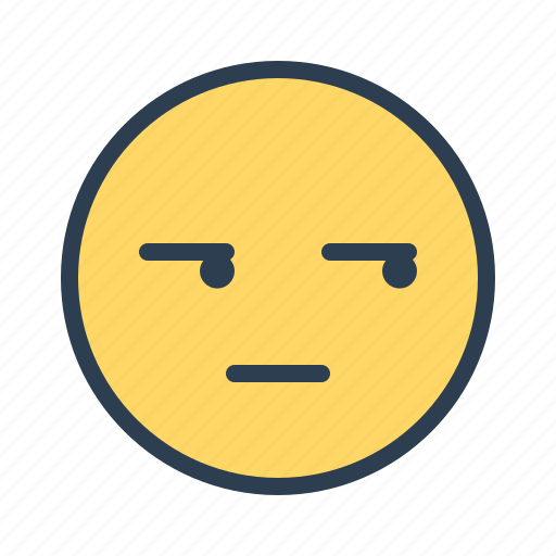 Face, mean, smiley, suspicious icon - Download on Iconfinder