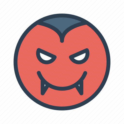 Dracula, smiley, vampire, emoji icon - Download on Iconfinder