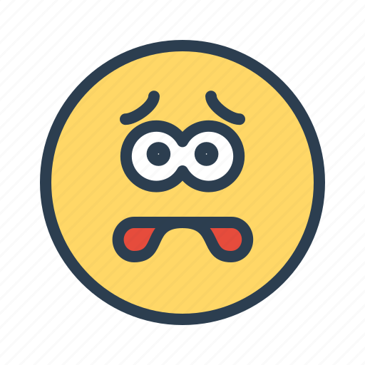 Face, fear, scared, smiley, emoji icon - Download on Iconfinder