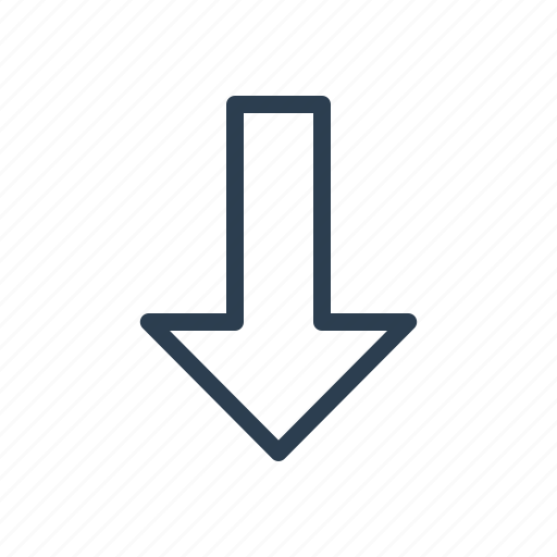 Arrow, bottom, direction, down, download, navigate icon - Download on Iconfinder