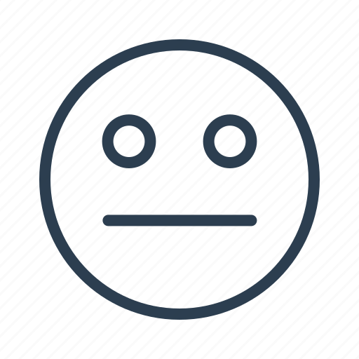 Avatar, emoticon, emotion, face, neutral, smiley, thinking icon - Download on Iconfinder