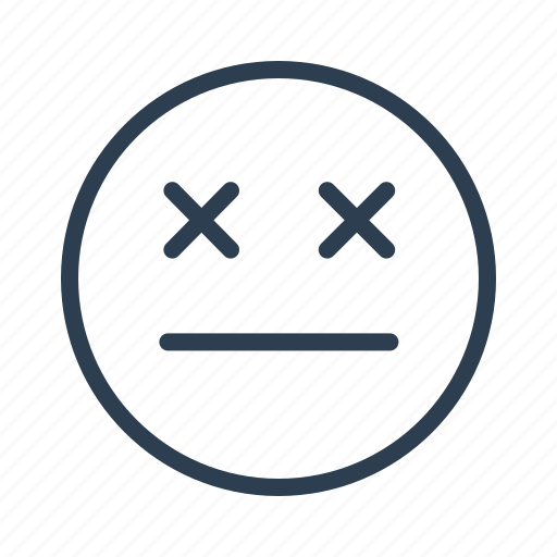 Avatar, emoticon, emotion, eye sealed, face, sad, smiley icon - Download on Iconfinder