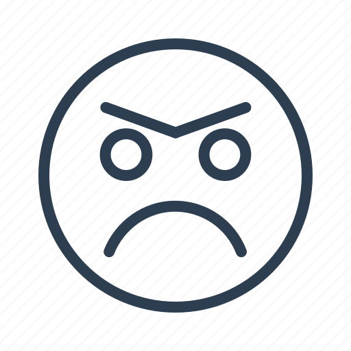 Angry, avatar, emoticon, emotion, face, smiley, unhappy icon - Download on Iconfinder