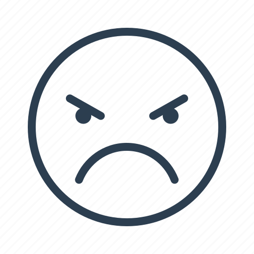 Angry, avatar, emoticon, emotion, evil, face, smiley icon - Download on Iconfinder