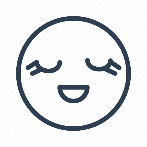 Avatar, cute, emoticon, emotion, eyelash, face, smiley icon - Download on Iconfinder