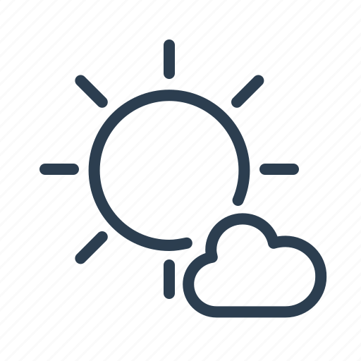Cloud, cloudy, day, partially, sun, sunny, weather icon - Download on Iconfinder