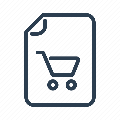 Bad, cart, document, file, sales, shop, shopping list icon - Download on Iconfinder