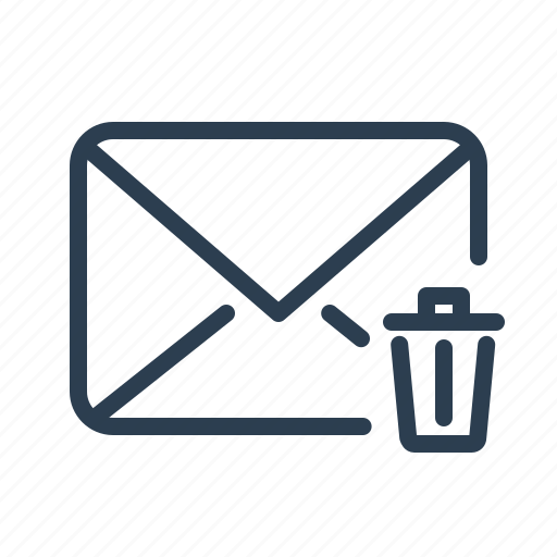 Delete, email, envelope, letter, mail, message, trash icon - Download on Iconfinder