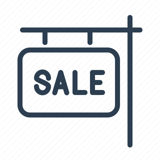 For sale, house, information, property, real estate, sell home, sign icon - Download on Iconfinder